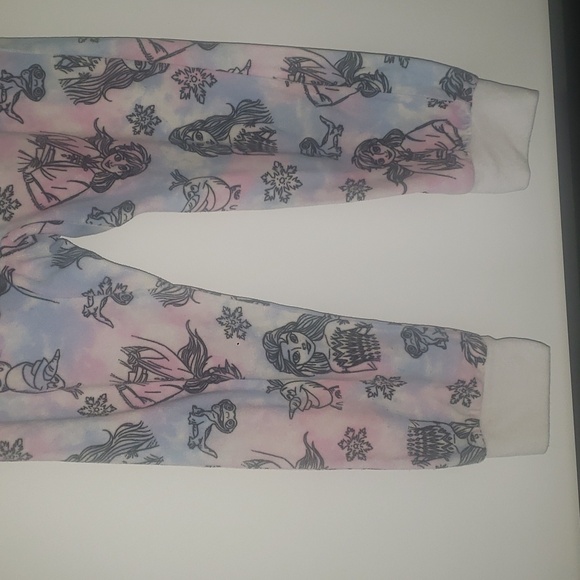 Disney Frozen GIRLS size 6 one piece pajama with hood and pockets - Picture 3 of 10